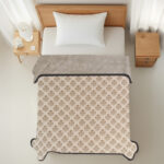 VAA Premium Dohar Double Bed 100% Cotton - Olive Sage Floral