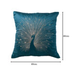VAA Peacock Splendor Cushion Cover - Set of 3 - Image 5