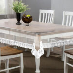 VAA Transparent 4 Seater Dining Table Cover - Pack of 1