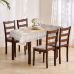 VAA Vinyl Blossom 4 Seater Table Cover - Pack of 1