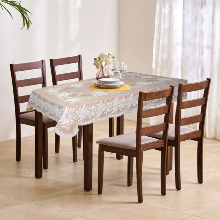 VAA Vinyl Blossom 4 Seater Table Cover - Pack of 1