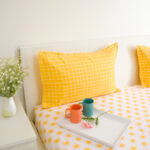 VAA Bedsheet for Single Bed 100% Cotton with 1 Pillow Covers - Image 2