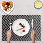 VAA Zig Zag Table Mat - Black -Set Of 6 - Image 2