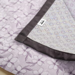 VAA Premium Dohar Double Bed 100% Cotton - Purple Blossom - Image 3