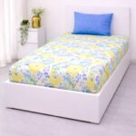 VAA Bedsheet for Single Bed 100% Cotton with 1 Pillow Covers
